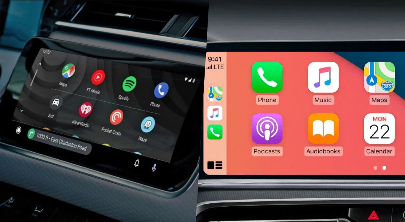 A recent comprehensive comparison between wireless CarPlay and Android Auto